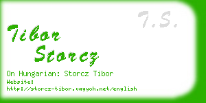 tibor storcz business card